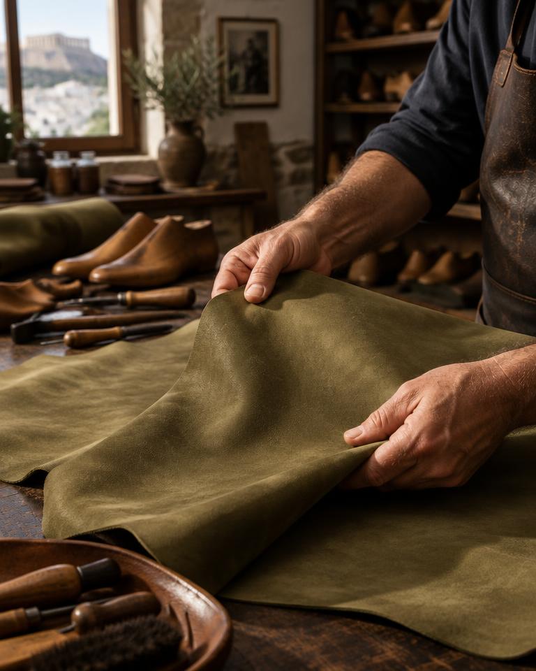 Selecting the leather